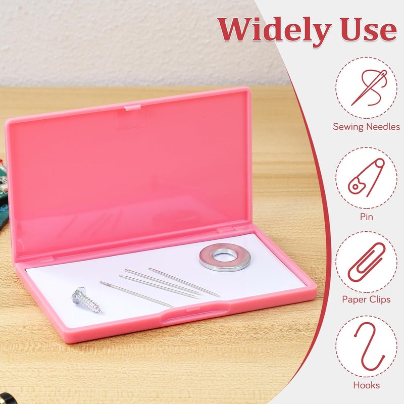 NUOBESTY Magnetic Needles Case: 4.3' Portable Hand Sewing Needle Case Pin Holder for Home & Travel - Small Magnetic Box for Knife Blades, Pins, Cross Stitch Supplies Organizer - Image 4